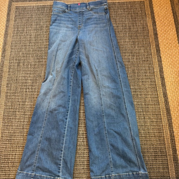 SPANX Seamed From Wide Leg Jeans - Picture 1 of 5